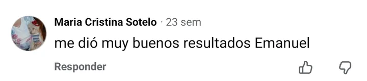 Captura del comentario de Maria Cristina Sotelo en Facebook