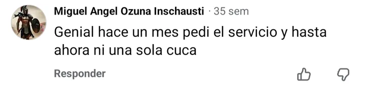 Captura del comentario de Miguel Angel Ozuna Inschausti en Facebook